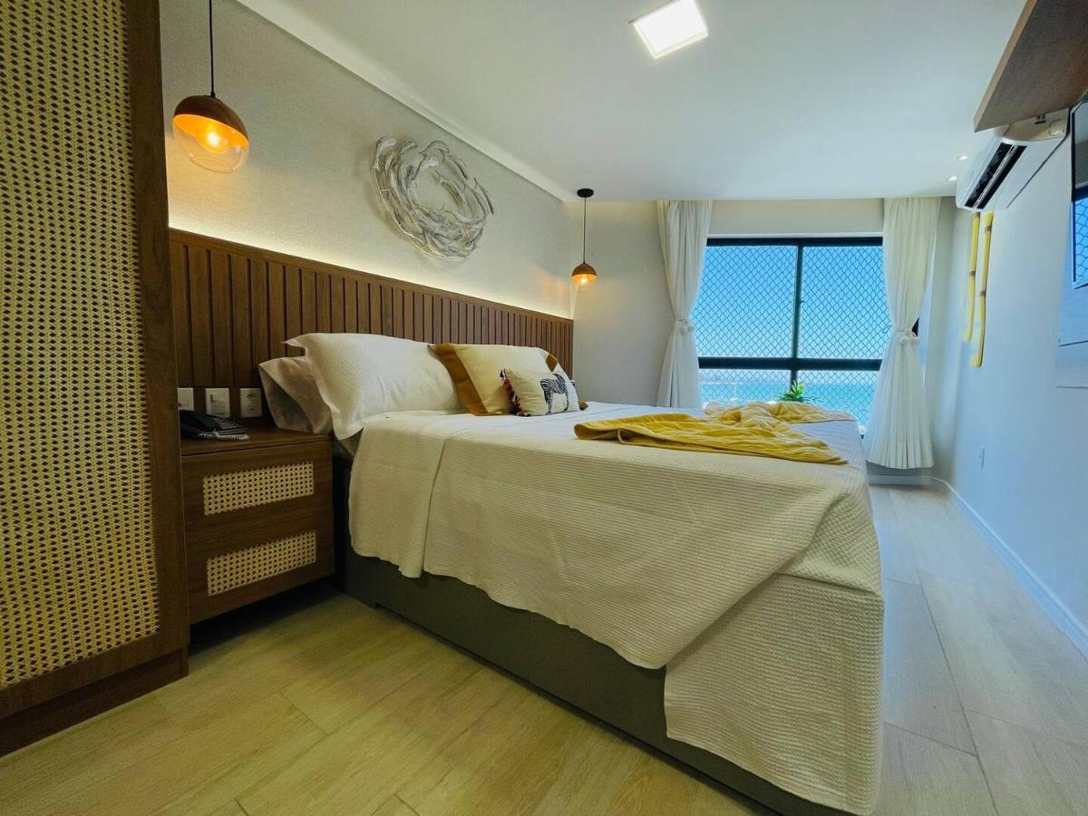 Flat Luxuoso Alto Padrao Frente Mar Com 2 Suites No Iate Plaza Форталеза Экстерьер фото
